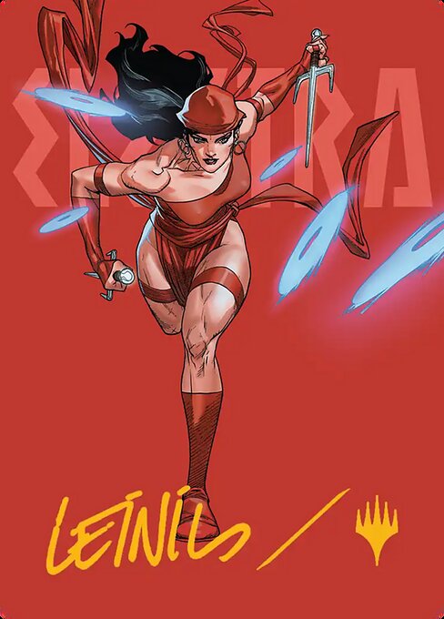 Elektra, Daughter of the Hand // Elektra, Daughter of the Hand art by Leinil Francis Yu