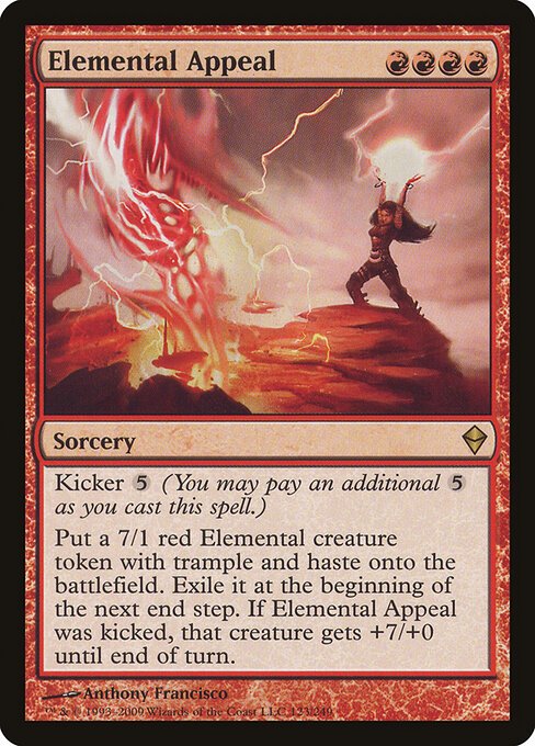 Elemental Appeal - Zendikar Magic card