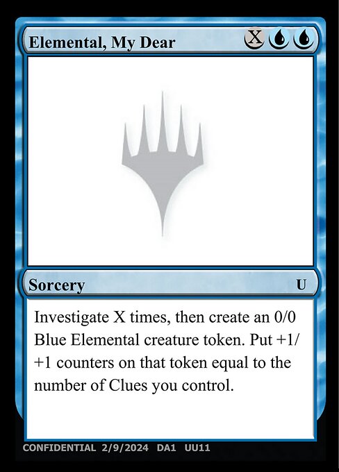 Elemental, My Dear - Unknown Event (#UU11b) - Magic: The Gathering Card