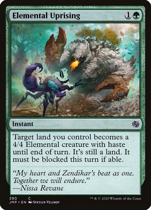 Elemental Uprising - Jumpstart (#390) - Illustrated by Svetlin Velinov - Magic: The Gathering Card