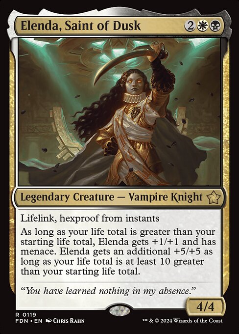 Elenda, Saint of Dusk - Foundations Magic card