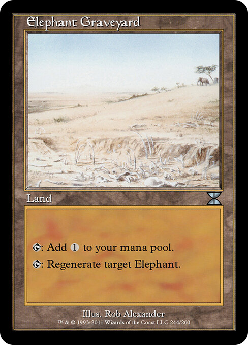 Elephant Graveyard - Masters Edition IV Magic card