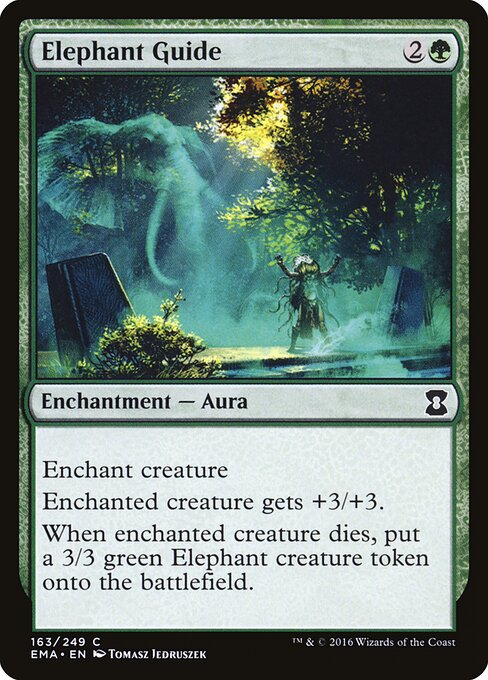 Elephant Guide - Eternal Masters (#163) - Illustrated by Tomasz Jedruszek - Magic: The Gathering Card