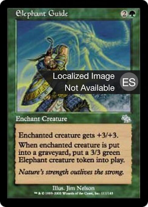 Guía de elefantes (Elephant Guide) - Judgment (#111) - Illustrated by Jim Nelson - Magic: The Gathering Card