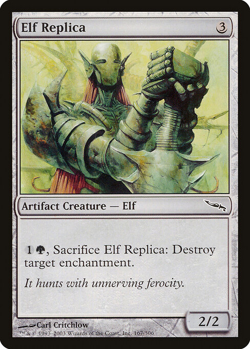 Elf Replica - Mirrodin Magic card