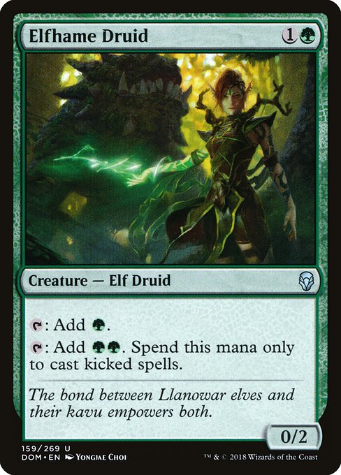 Elfhame Druid - Dominaria Magic card