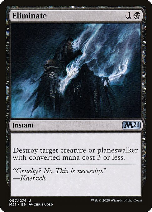 Eliminate - Core Set 2021 Magic card