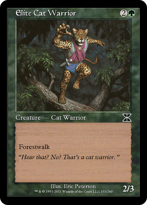 Elite Cat Warrior - Masters Edition IV Magic card