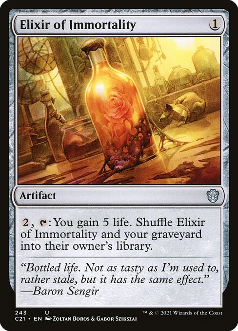 Elixir of Immortality - Commander 2021 Magic card