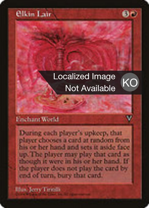 Rifugio di Elkin (Elkin Lair) - Visions (#78) - Illustrated by Jerry Tiritilli - Magic: The Gathering Card