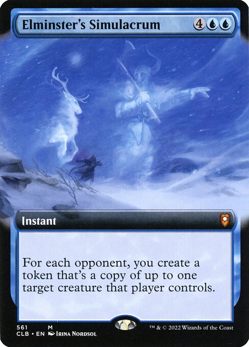 Elminsters Scheinbild (Elminster's Simulacrum) - Commander Legends: Battle for Baldur's Gate (#561) - Illustrated by Irina Nordsol - Magic: The Gathering Card