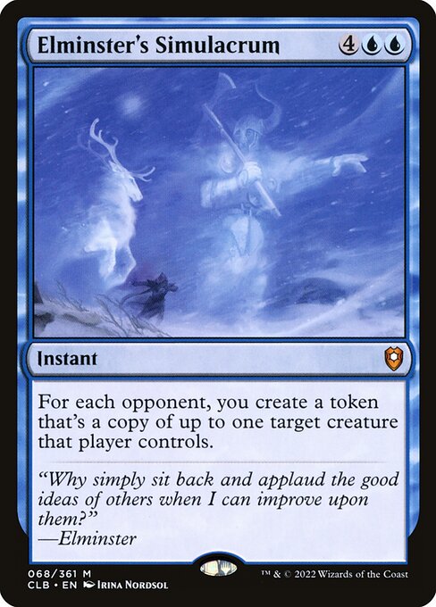Elminster's Simulacrum - Commander Legends: Battle for Baldur's Gate Magic card