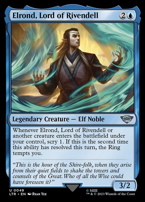 Elrond, Lord of Rivendell - The Lord of the Rings: Tales of Middle-earth Magic card