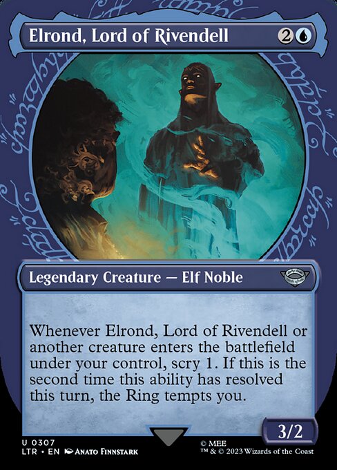 Elrond, Lord of Rivendell - The Lord of the Rings: Tales of Middle-earth (#307) - Illustrated by Anato Finnstark - Magic: The Gathering Card