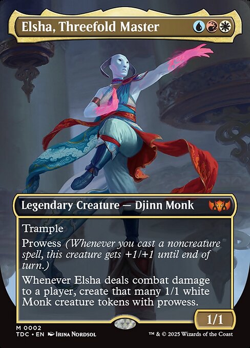 Elsha, Threefold Master - Tarkir: Dragonstorm Commander Magic card