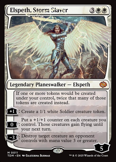 Elspeth, Storm Slayer - Tarkir: Dragonstorm Magic card
