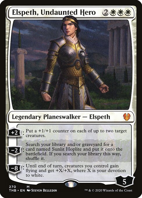 Elspeth, Undaunted Hero - Theros Beyond Death Magic card
