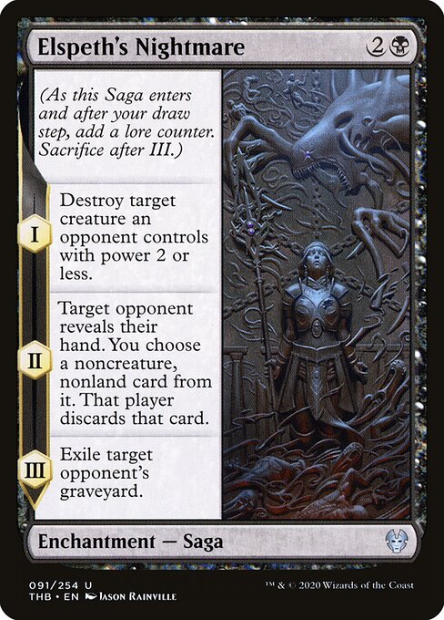 Elspeth's Nightmare - Theros Beyond Death Magic card