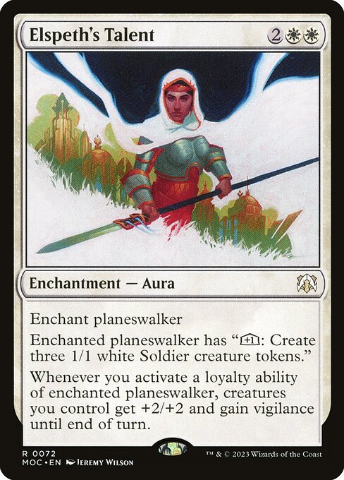 Elspeth's Talent - March of the Machine Commander Magic card