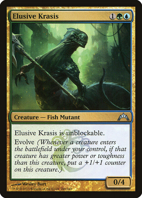 Elusive Krasis - Gatecrash (#160) - Illustrated by Wesley Burt - Magic: The Gathering Card