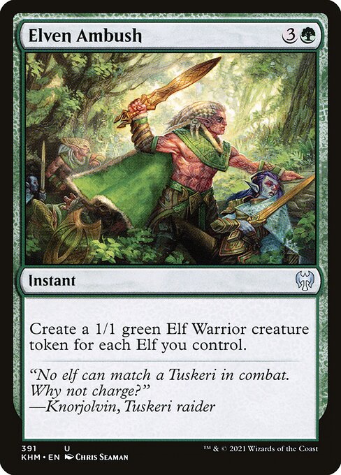 Elven Ambush - Kaldheim Magic card