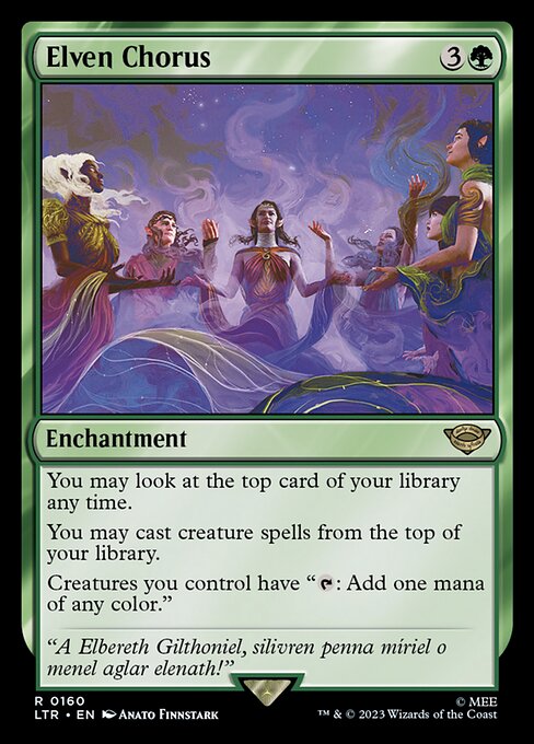Elven Chorus - The Lord of the Rings: Tales of Middle-earth Magic card