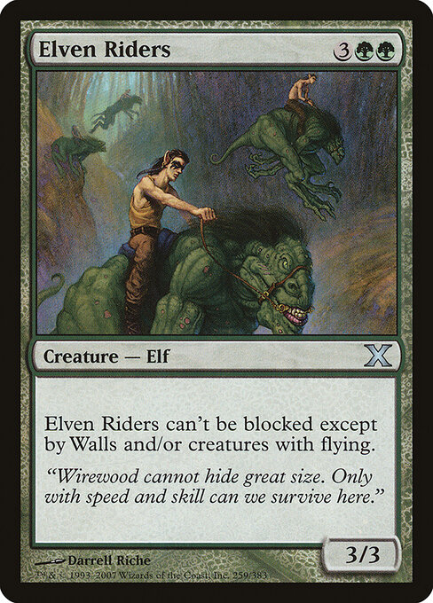 Elven Riders - Tenth Edition Magic card