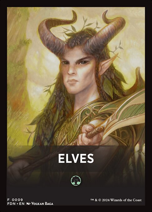 Elves - Foundations Front Cards (#9) - Illustrated by Volkan Baǵa - Magic: The Gathering Card