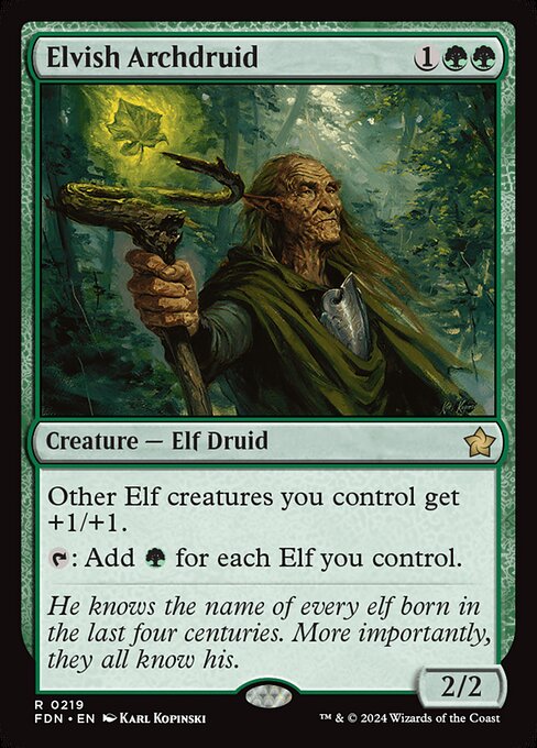 Elvish Archdruid - Foundations Magic card