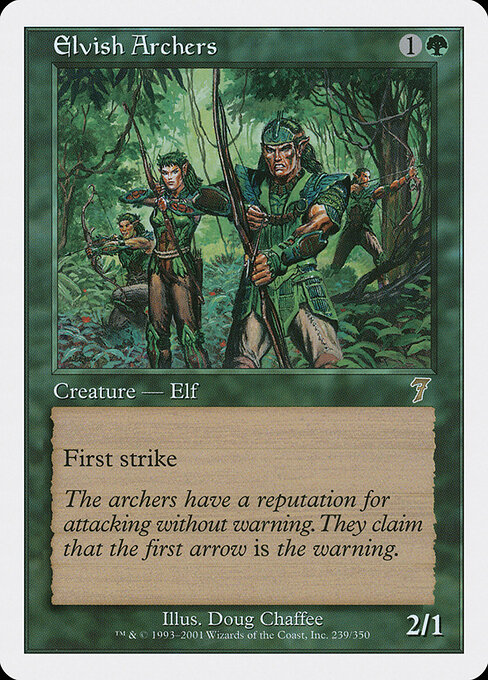 Elvish Archers - Seventh Edition Magic card