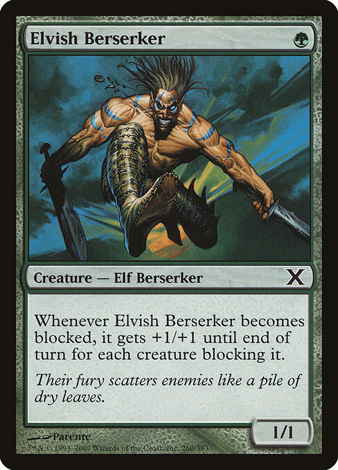 Elvish Berserker - Tenth Edition Magic card