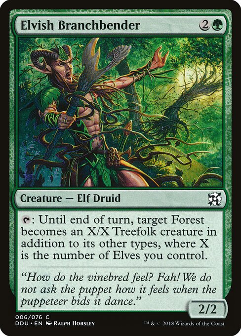 Elvish Branchbender - Duel Decks: Elves vs. Inventors Magic card
