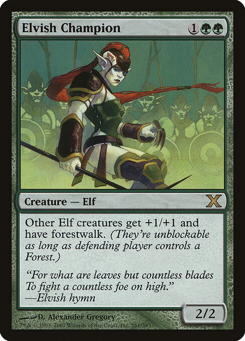 Elvish Champion - Tenth Edition Magic card