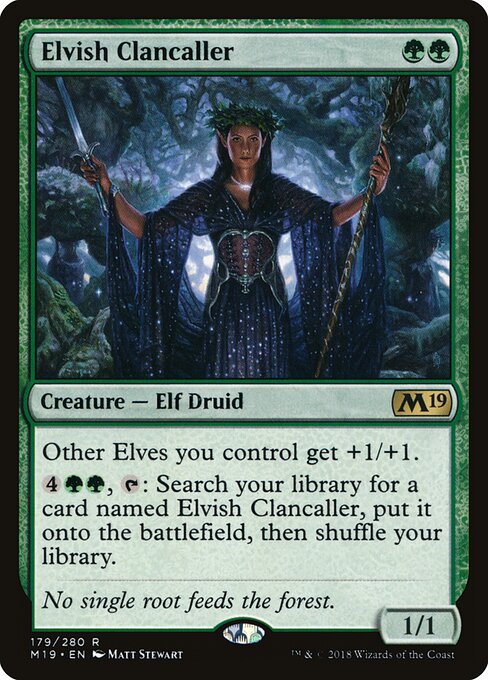 Elvish Clancaller - Core Set 2019 Magic card