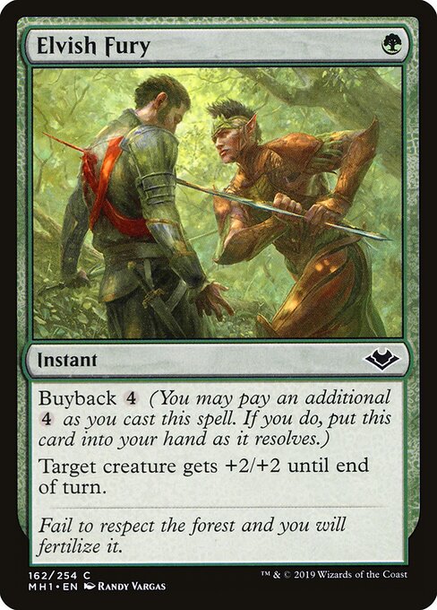 Elvish Fury - Modern Horizons Magic card