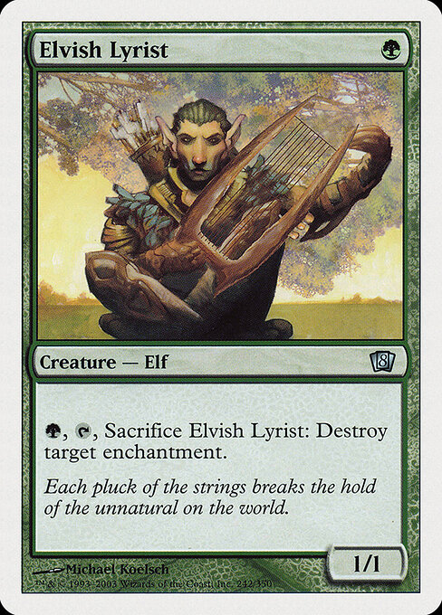 Elvish Lyrist - Eighth Edition Magic card