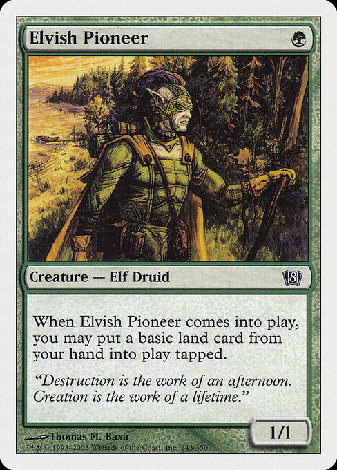 Elvish Pioneer - Eighth Edition Magic card
