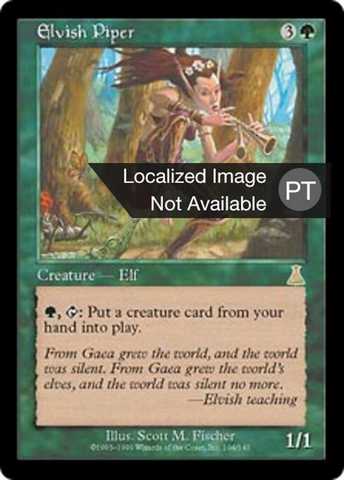 Elfischer Pfeifer (Elvish Piper) - Tenth Edition (#262) - Illustrated by Rebecca Guay - Magic: The Gathering Card