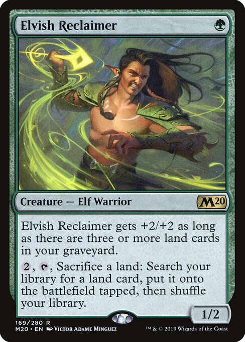 Elvish Reclaimer - Core Set 2020 Magic card
