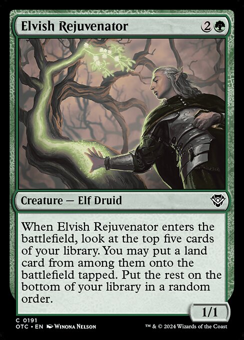 Elvish Rejuvenator - Outlaws of Thunder Junction Commander Magic card