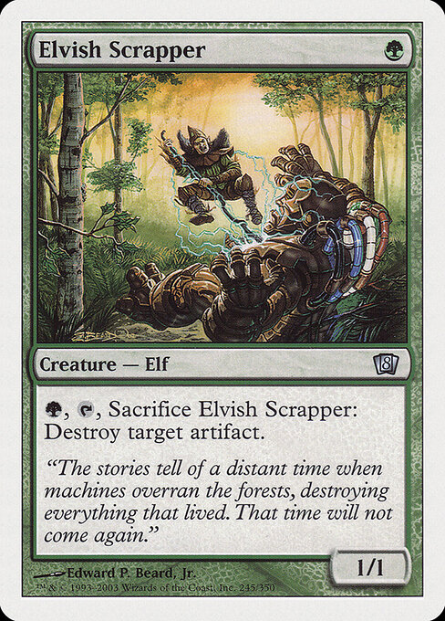 Elvish Scrapper - Eighth Edition Magic card