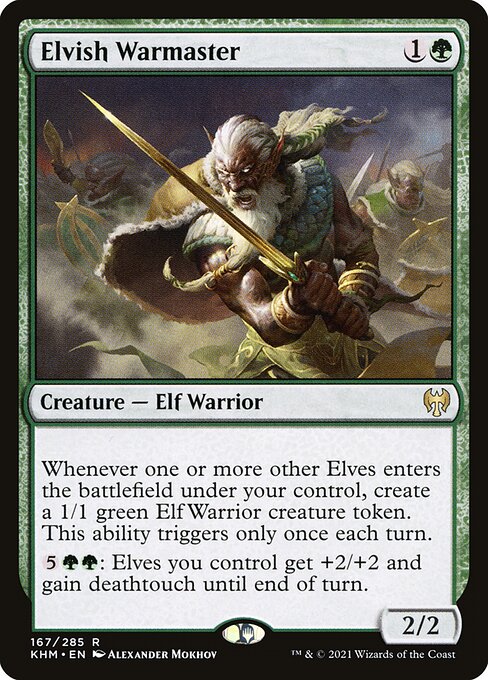 Elvish Warmaster - Kaldheim Magic card