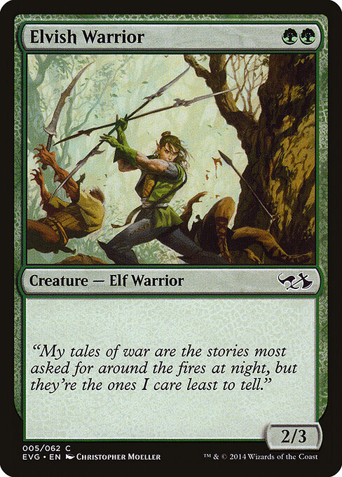 Elvish Warrior - Duel Decks Anthology: Elves vs. Goblins Magic card