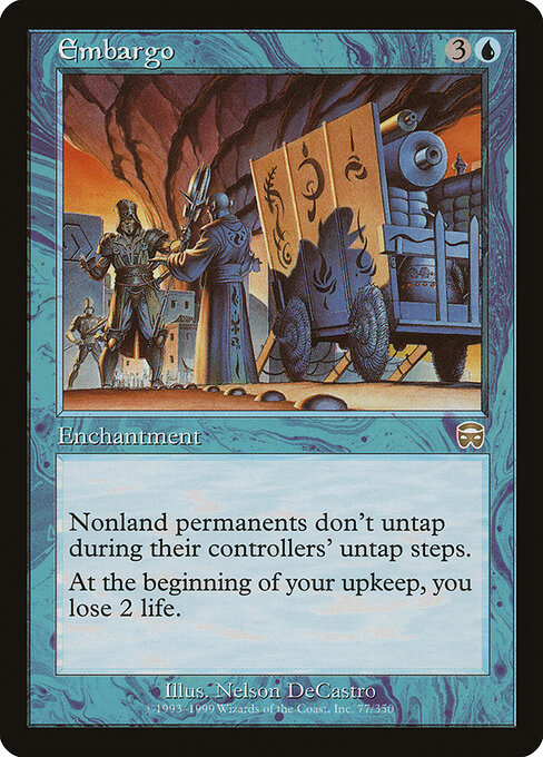 Embargo - Mercadian Masques Magic card