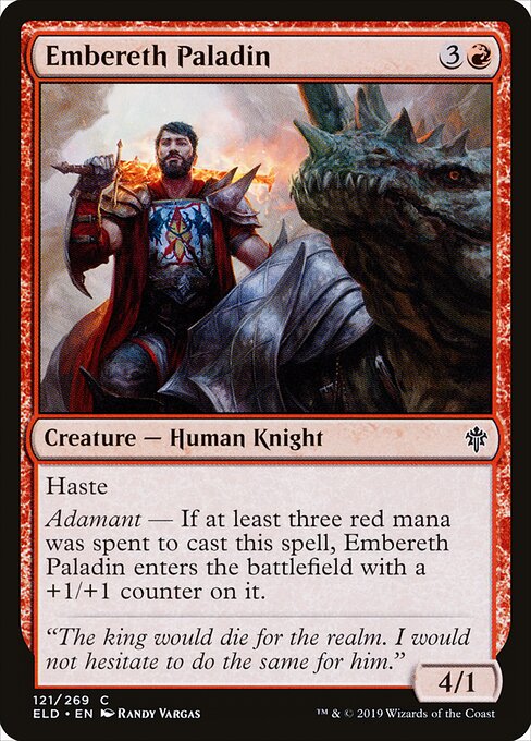 Embereth Paladin - Throne of Eldraine Magic card