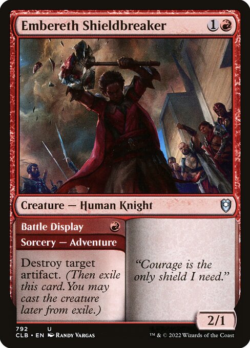 Embereth Shieldbreaker // Battle Display - Commander Legends: Battle for Baldur's Gate Magic card