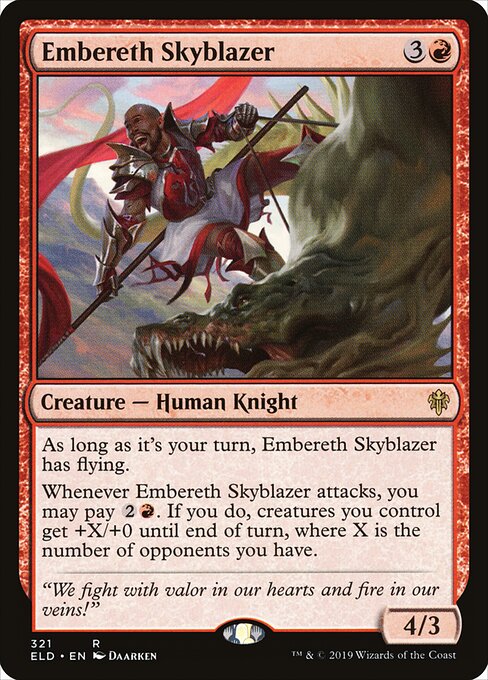 Embereth Skyblazer - Throne of Eldraine Magic card