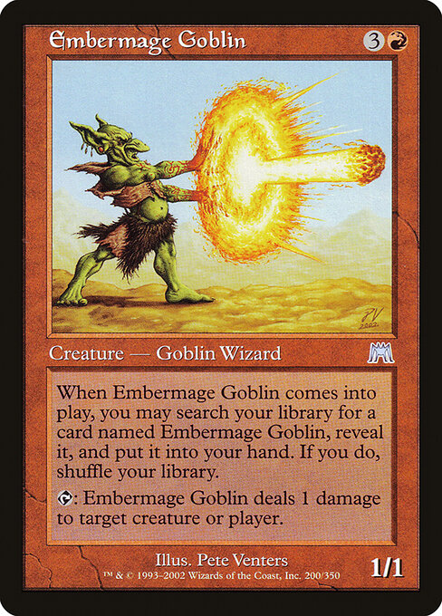Embermage Goblin - Onslaught Magic card