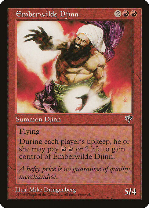 Emberwilde Djinn - Mirage Magic card