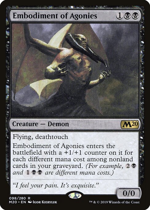 Embodiment of Agonies - Core Set 2020 (#98) - Illustrated by Igor Kieryluk - Magic: The Gathering Card